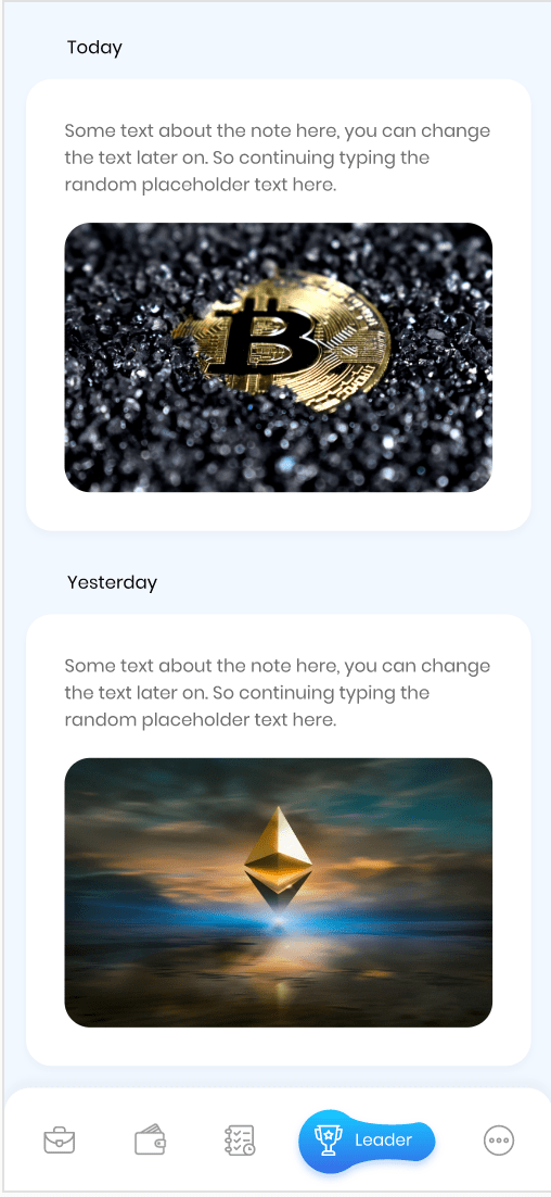 Coin Profit portfolio overview screen